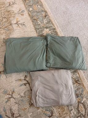 Solly Baby Fitted Crib Sheet Bundle Pack Of 3 Sage Green & Oatmeal Neutral